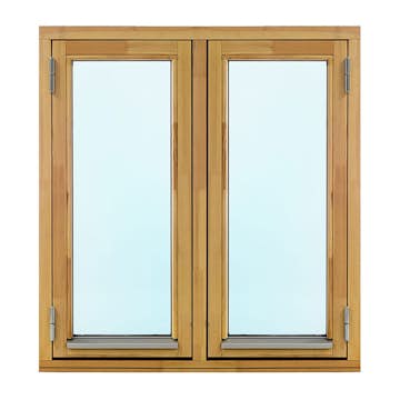 Sidohängt Fönster Effektfönster 2-Glas Trä 2-Luft Omålat