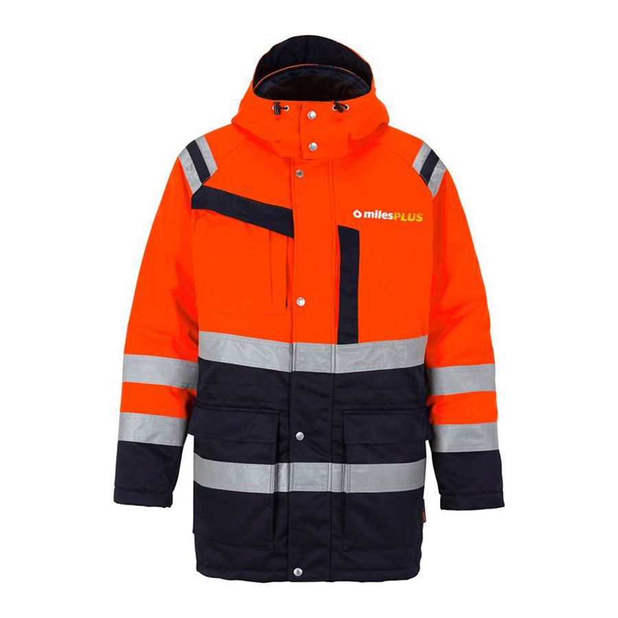 Varseljacka Fristads Parkas 4042 PP Storlek: 3XL, Varselorange/Marinblå