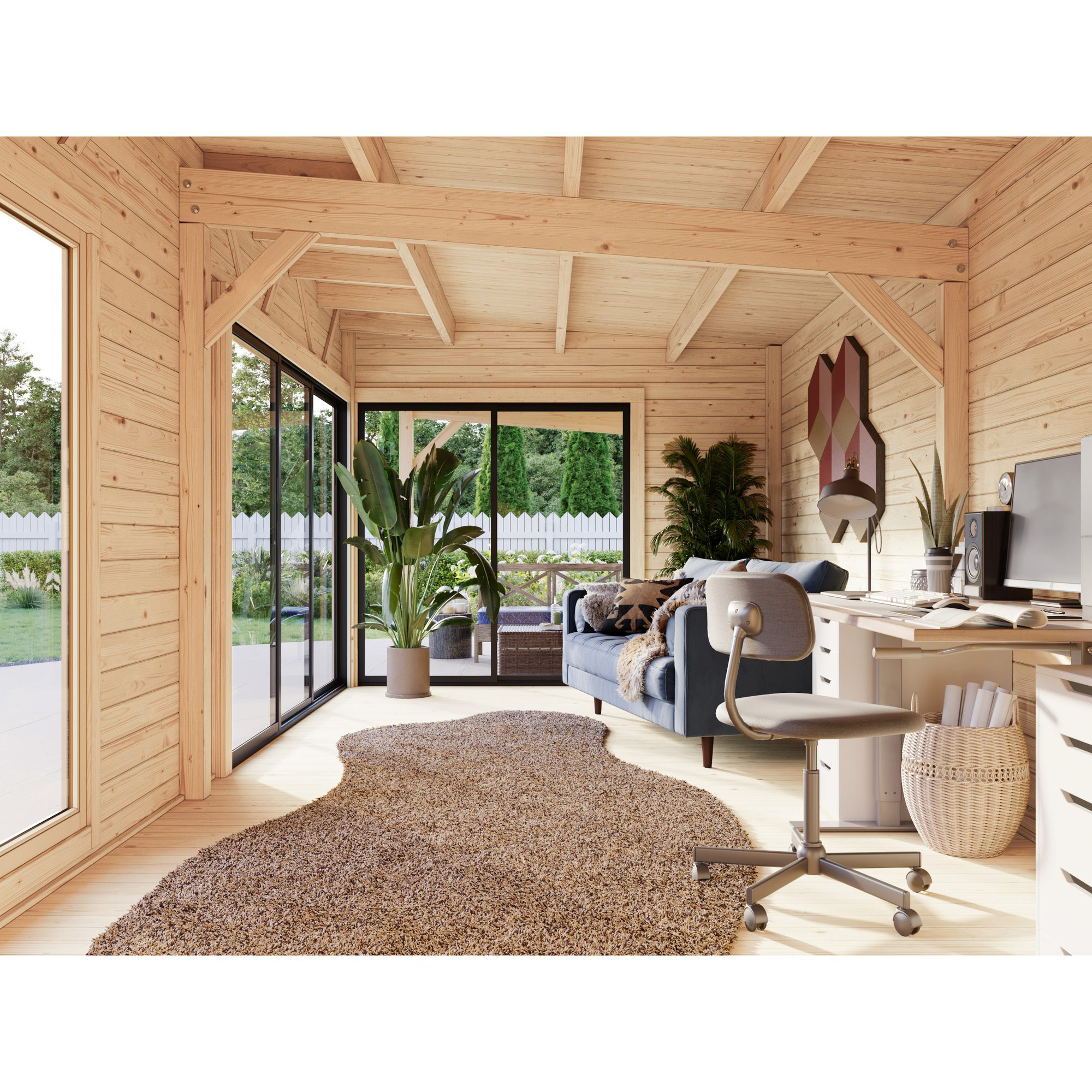 Trädgårdshus Palmako Cecilia 42,8 m² (inv. 39,9 m²)