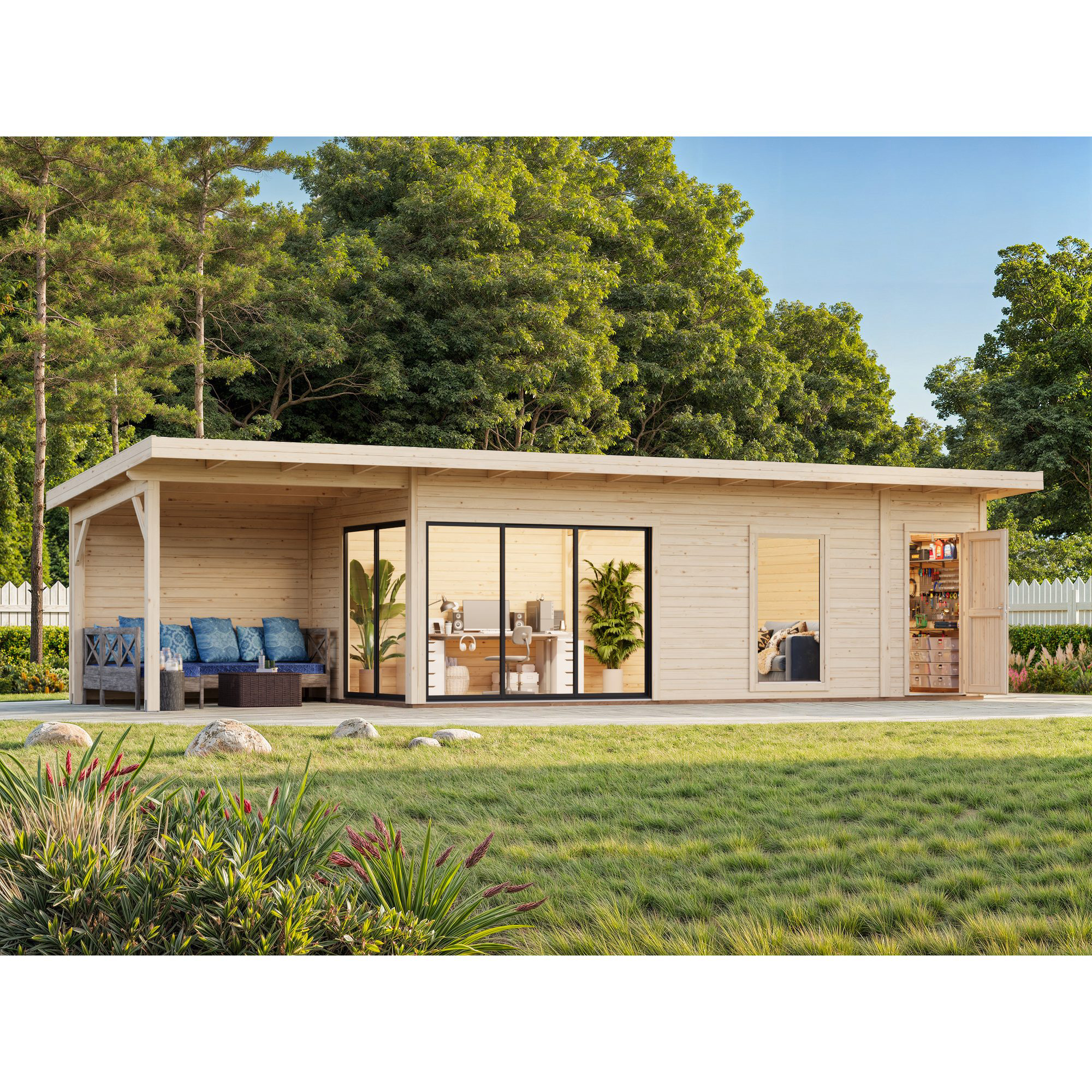 Trädgårdshus Palmako Cecilia 42,8 m² (inv. 39,9 m²)