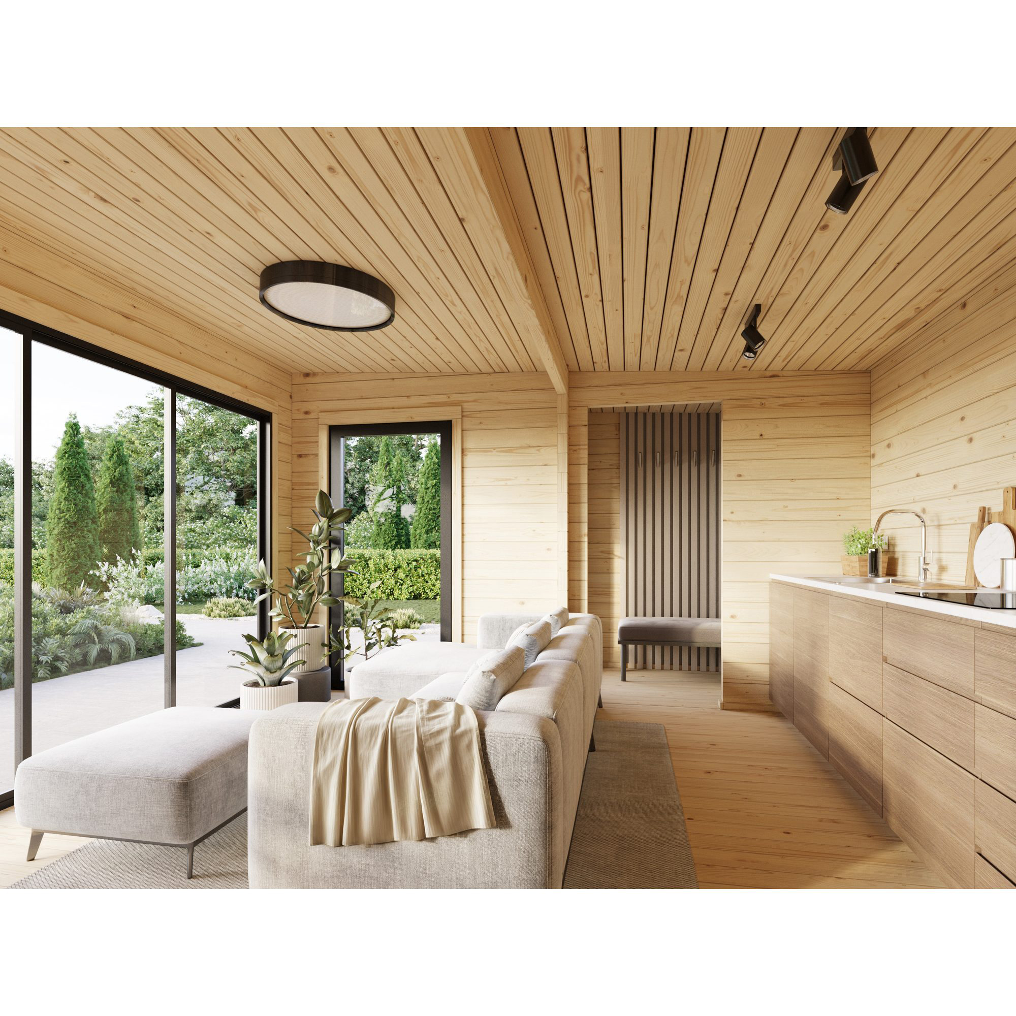 Trädgårdshus Palmako Cecilia 29,7 m² (inv. 27,3 m²)