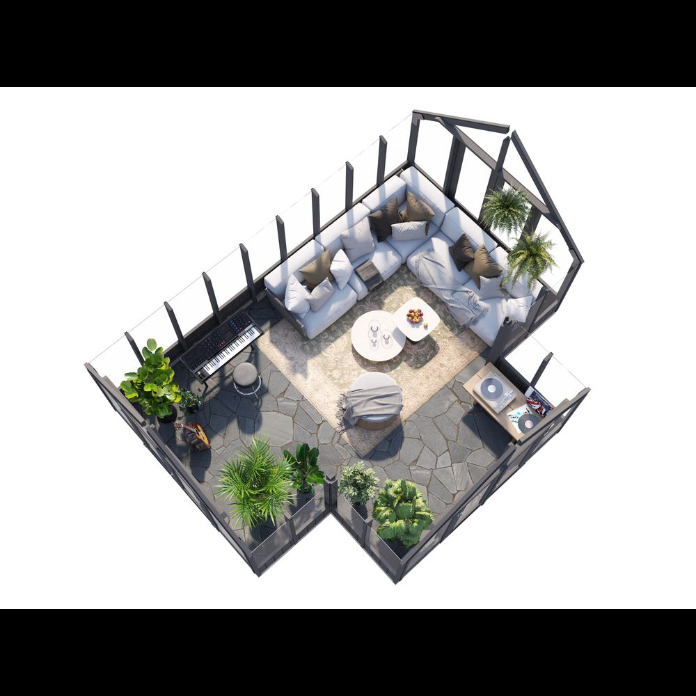 Växthus Palmako Emilia 19,9 m² (inv. 19,1 m²)