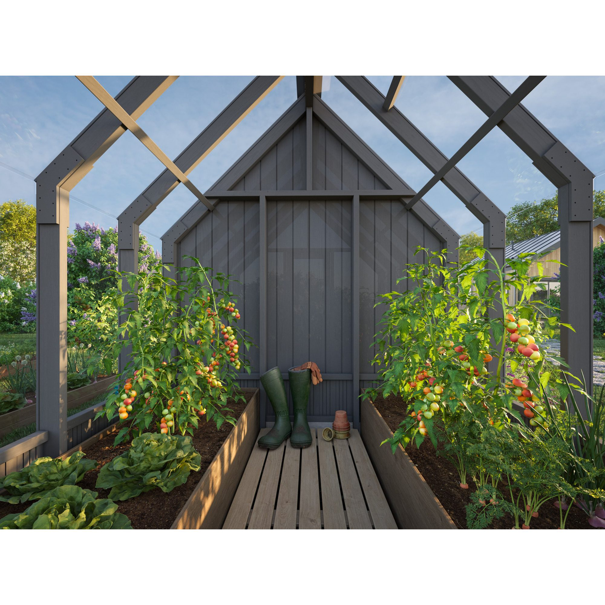 Förråd Palmako Emilia 4,4 m² (inv 4,0 m²)