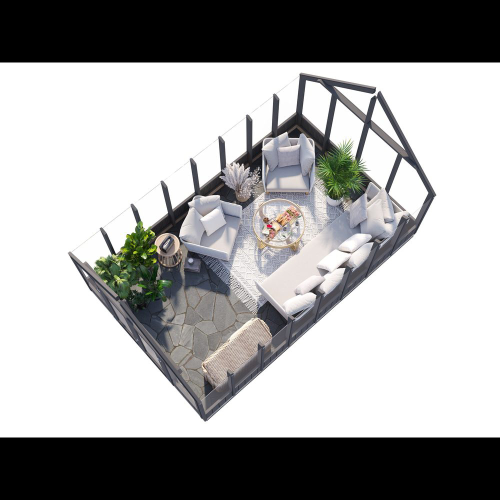 Växthus Palmako Emilia 14,5 m² (inv. 13,8 m²)