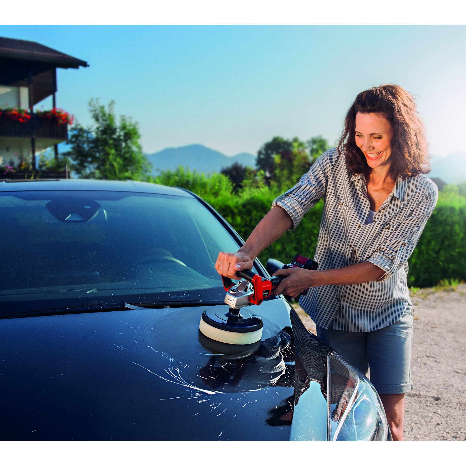 Poler- Einhell och slipmaskin CE-CP 18/180 Li E-Solo