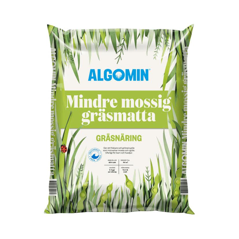 Gräsmattegödsel Algomin Mindre Mossig Gräsmatta 6,5 kg