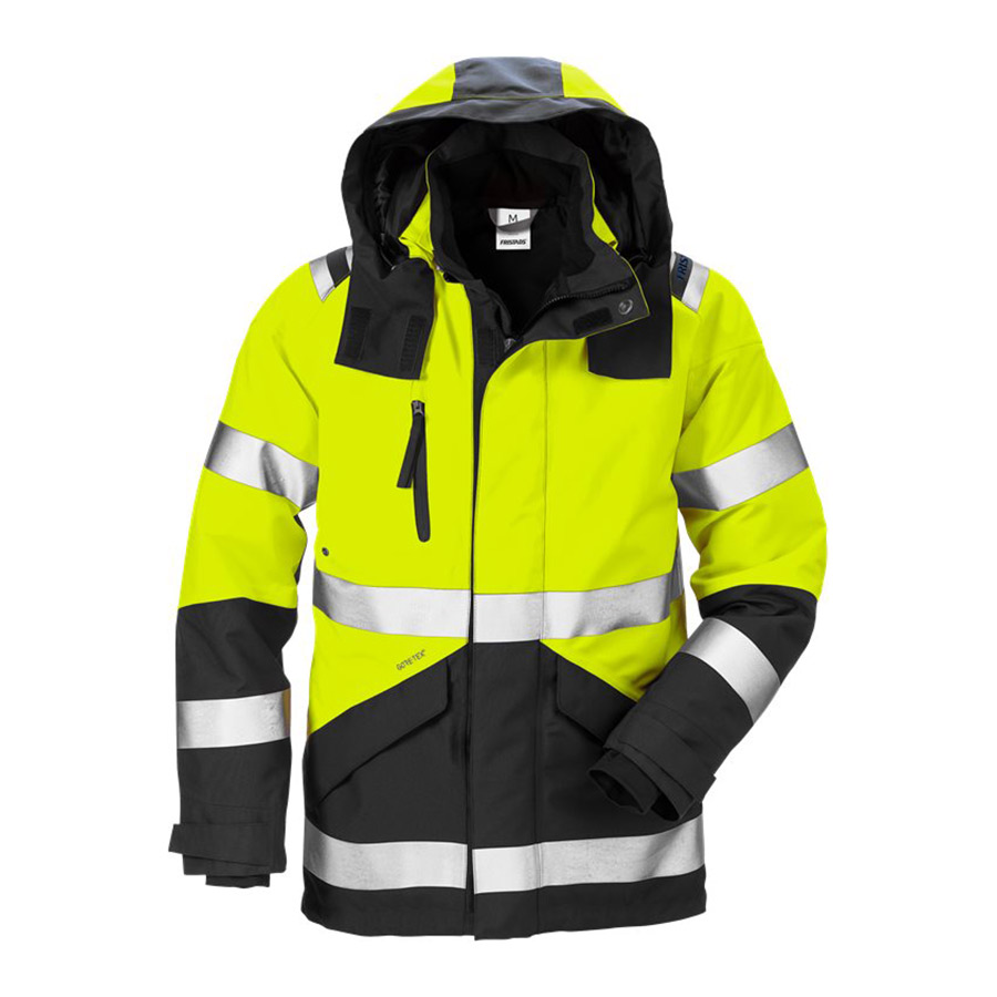 Varseljacka Fristads 4988 GXB Storlek: L, Varselgul/Svart