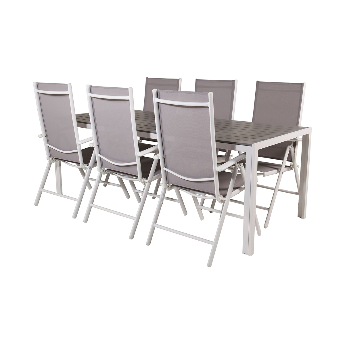 Trädgårdsgrupp Comfort Garden Buitepos Matgrupp Utomhus inkl 6 Positionsstolar