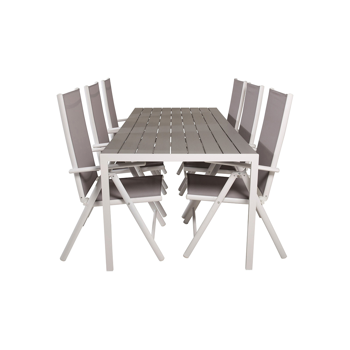Trädgårdsgrupp Comfort Garden Buitepos Matgrupp Utomhus inkl 6 Positionsstolar