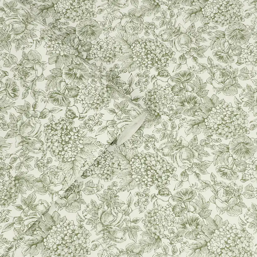 Tapet Laura Ashley Louise Moss Grön 121080