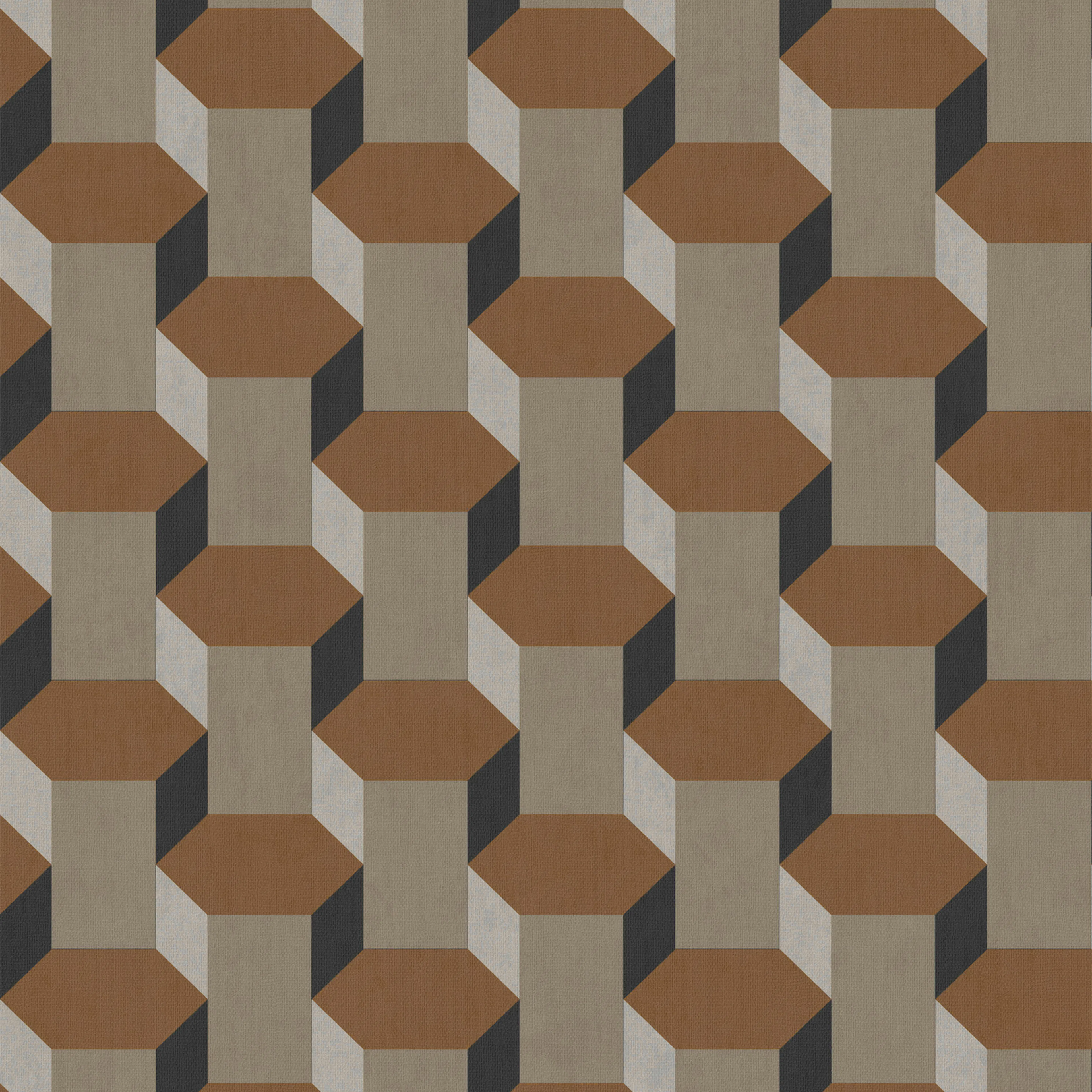 Tapet Sublime Vintage Geometriskmetrics Brun 121138