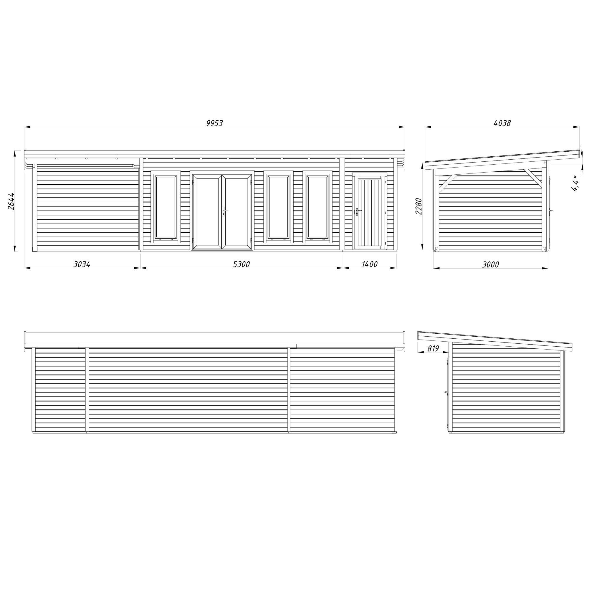 Stuga Palmako Aurelia 28,4 m² (inv. 27,1 m²)