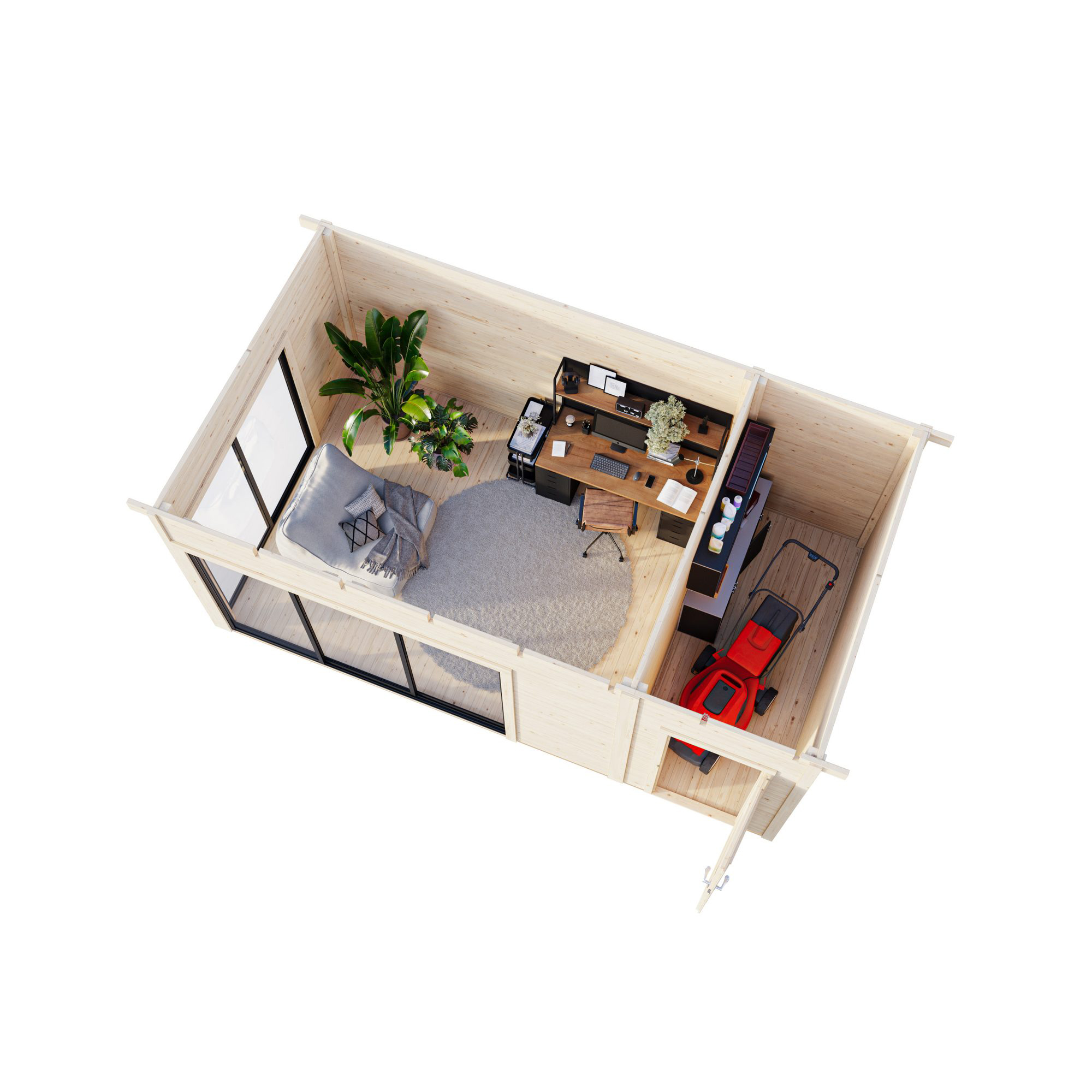 Stuga Palmako Andrea 15,9 m² Slide Plus (inv. 15,2 m²)