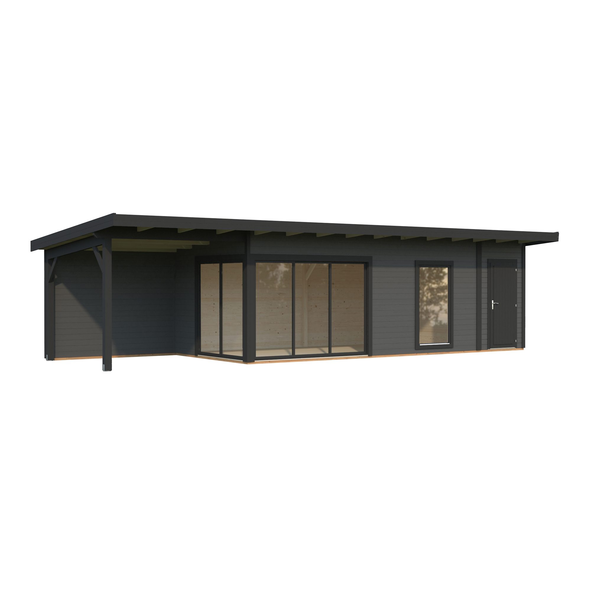 Stuga Palmako Andrea 30,4 m² Slide Plus (inv. 21,1+7,9 m²)