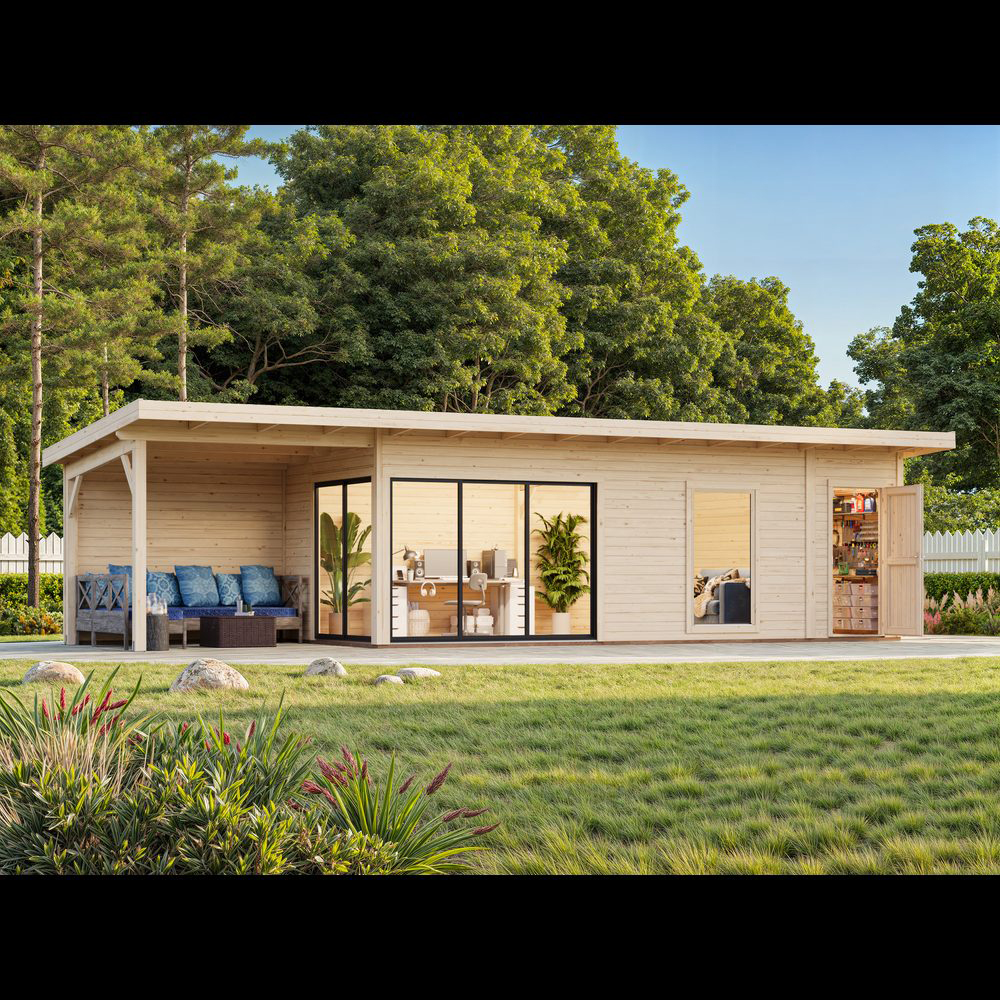 Stuga Palmako Andrea 30,4 m² Slide (inv. 21,1+7,9 m²)