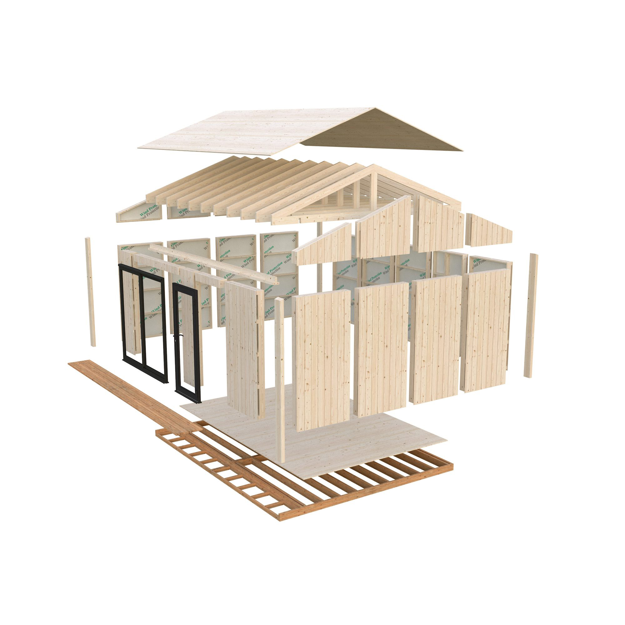 Trädgårdshus Palmako Rebekka 25,2 m² (inv. 19,4 m² )