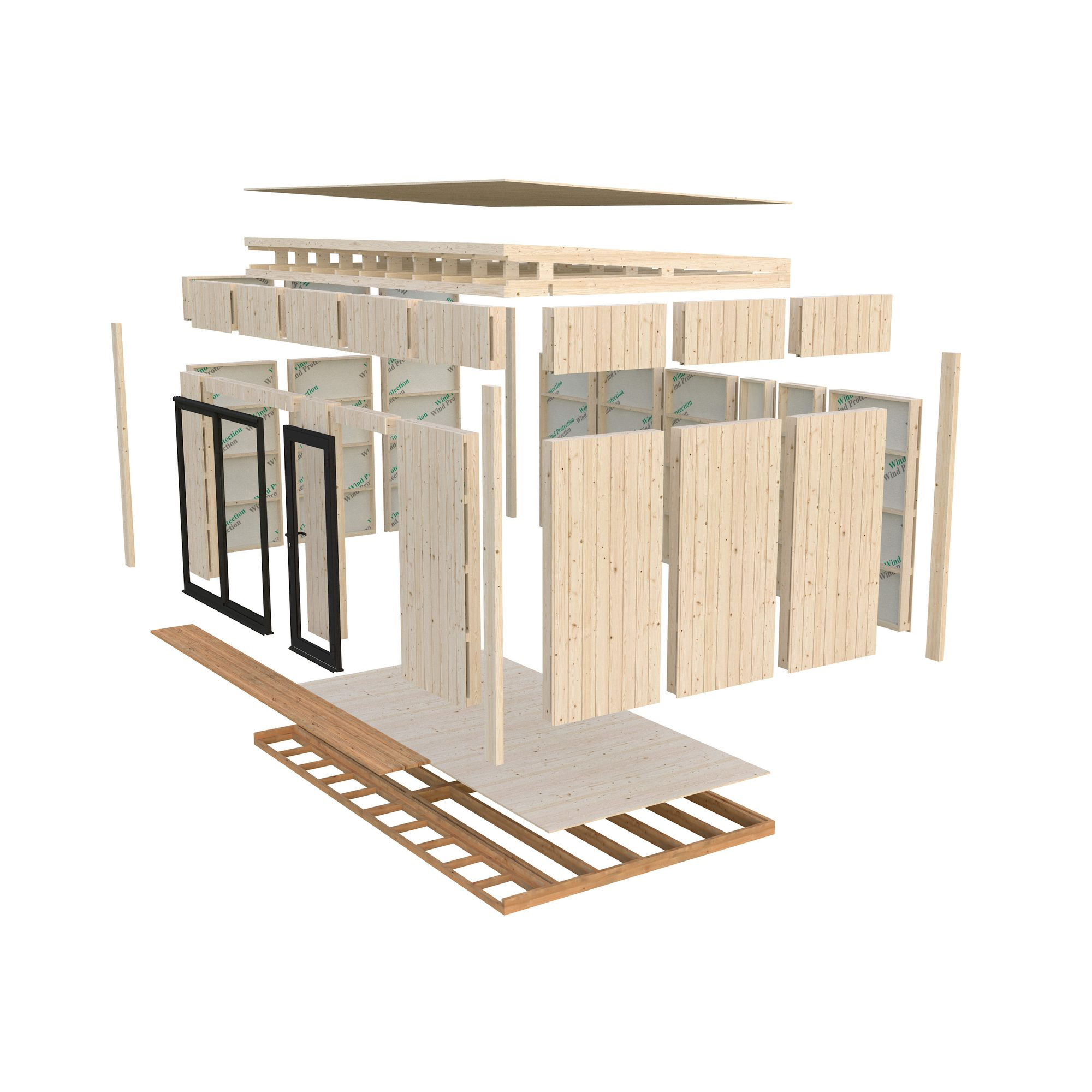 Trädgårdshus Palmako Johanna 19 m² (inv. 16,6 m² )