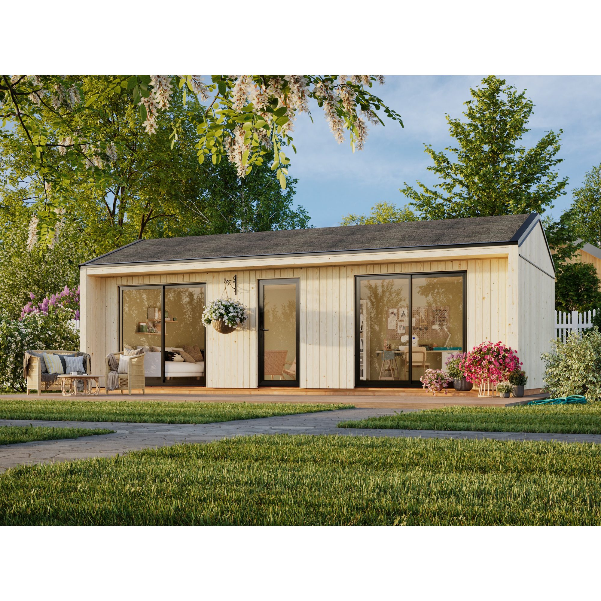 Trädgårdshus Palmako Rebekka 40,4 m² (inv. 31,8 m² )