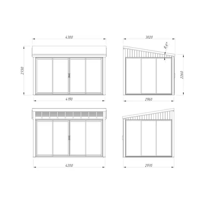 Trädgårdshus Palmako Johanna 41 m² (inv. 31,8 m² )