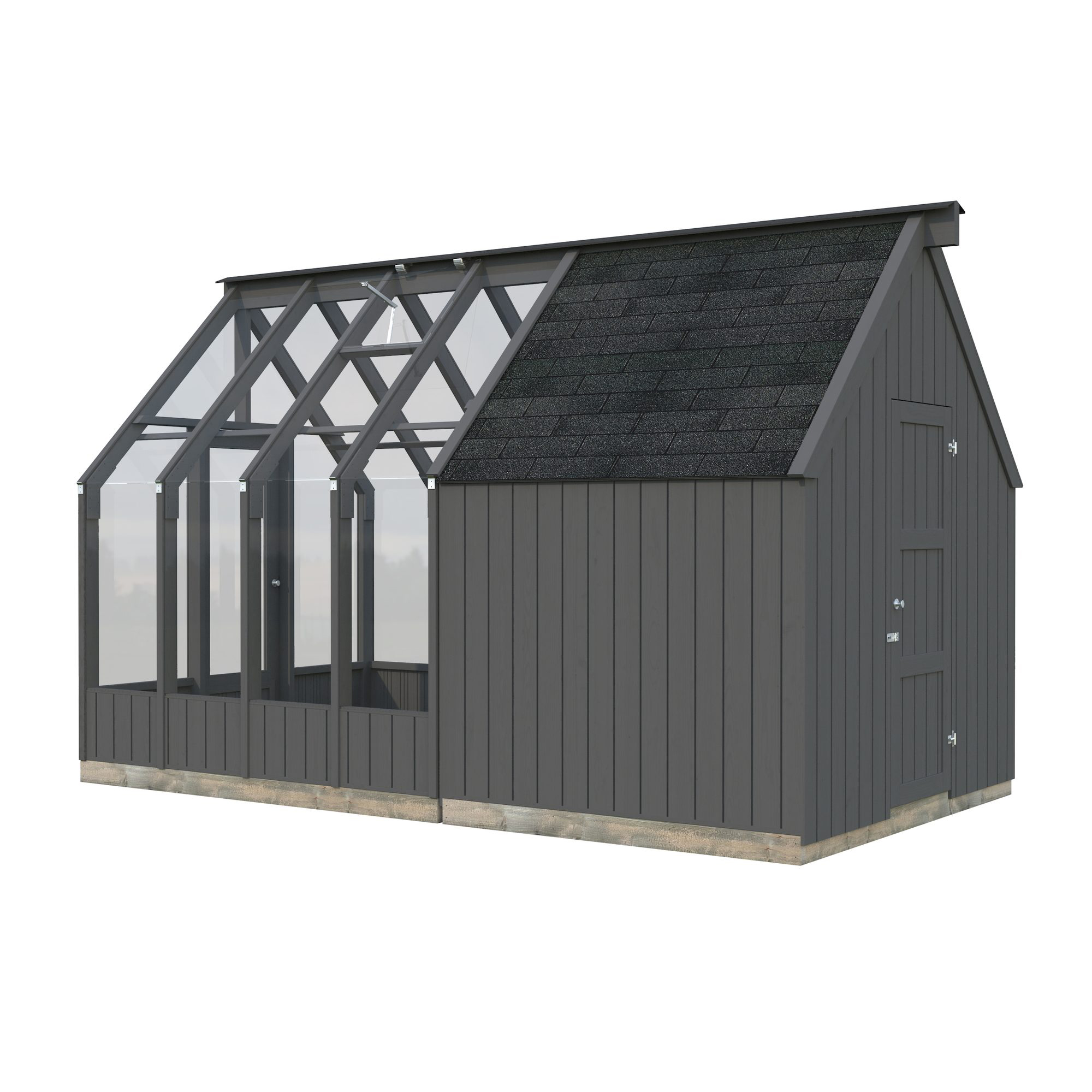 Växthus Palmako Emilia 10,2 m² (inv. 5,4+4,0 m²)