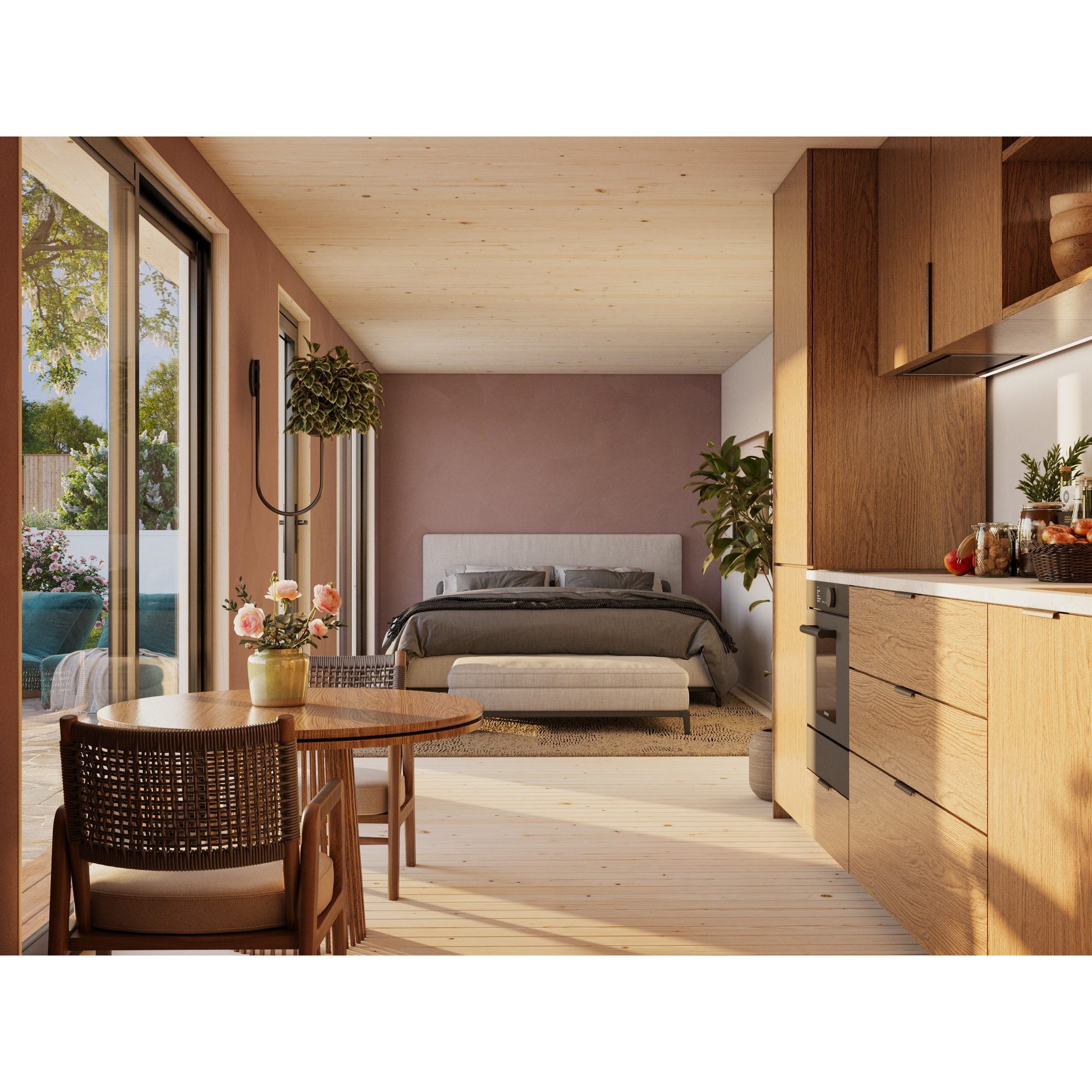 Trädgårdshus Palmako Johanna 30,6 m² (inv. 22,4 m² )