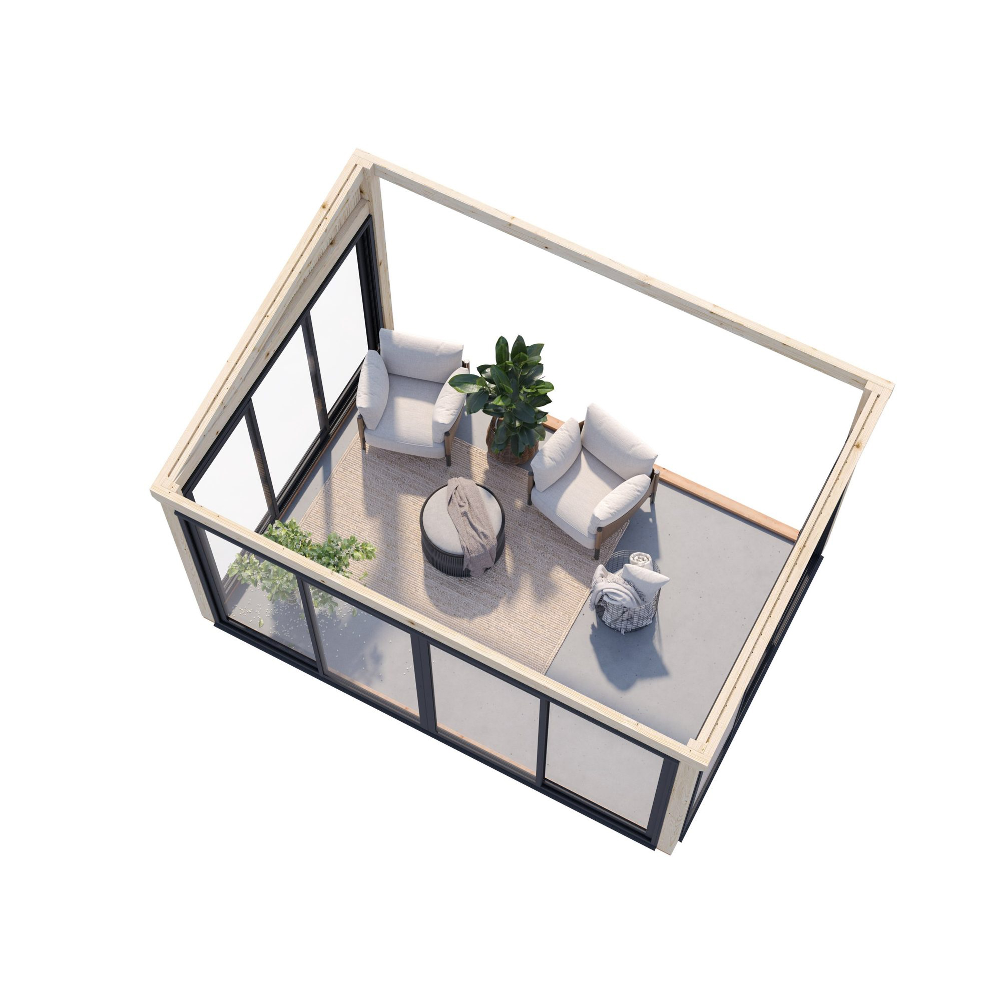 Stuga Palmako Serena 13,4 m² Set 1 Slide (inv. 12,6 m²)