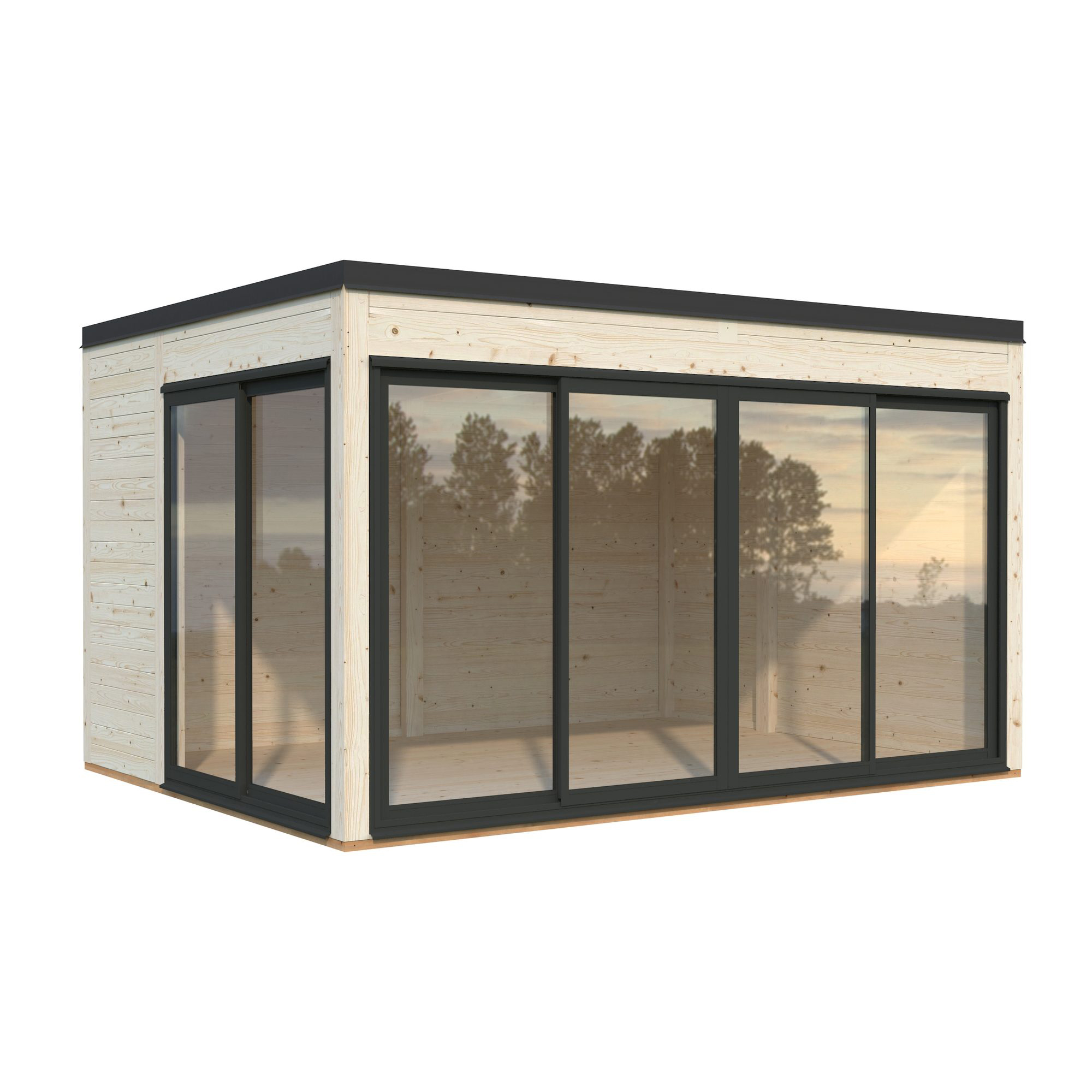 Stuga Palmako Serena 13,4 m² Set 1 Slide Plus (inv. 12,6 m²)