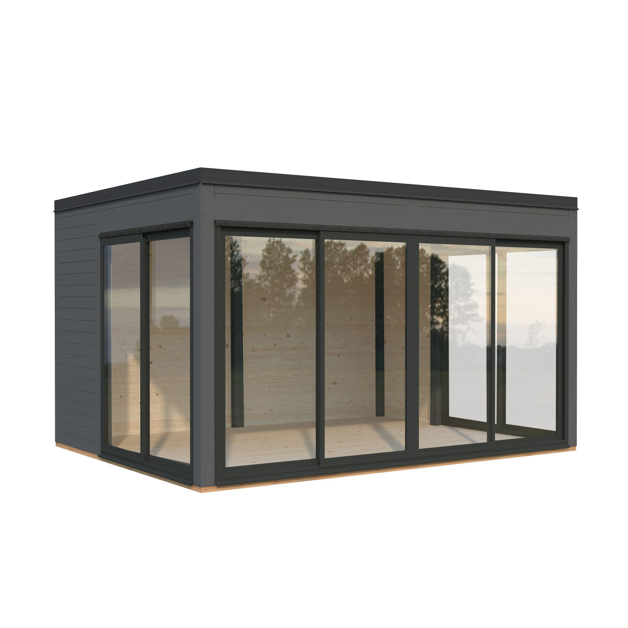 Stuga Palmako Serena 13,4 m² Set 2 Slide Plus (inv. 12,6 m²)