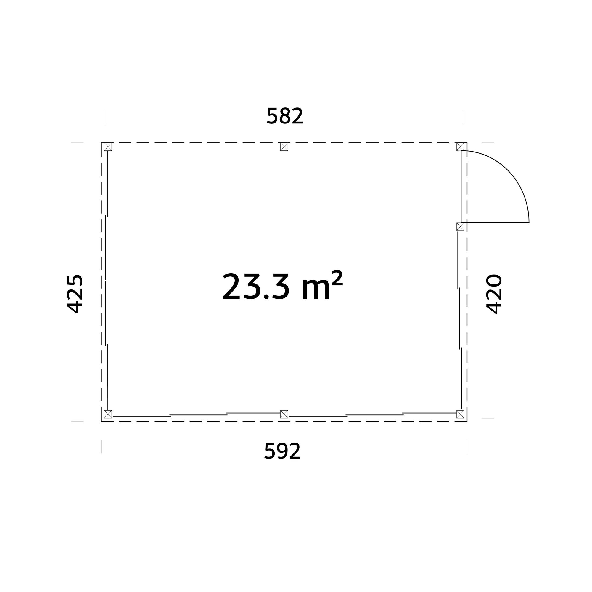 Uterum Palmako Lumi 24,5 m² (inv. 23,3 m²) Slide Plus