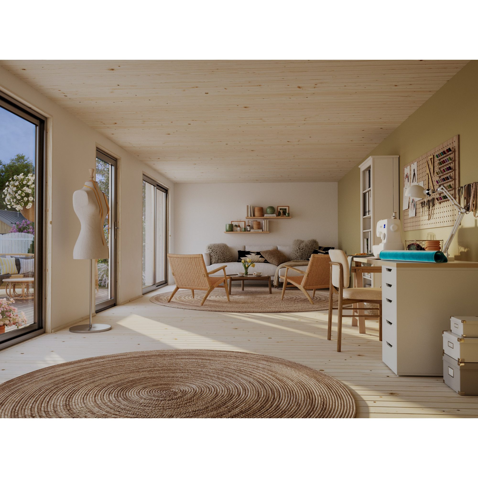 Trädgårdshus Palmako Rebekka 40,4 m² (inv. 31,8 m² )