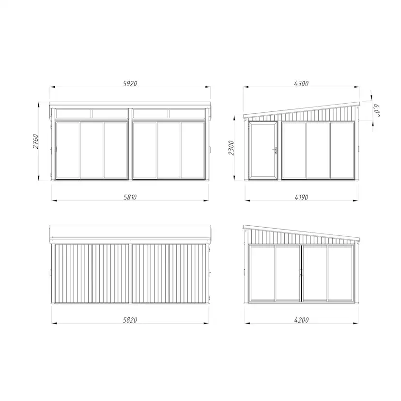 Uterum Palmako Saga 24,5 m² (inv. 23,3 m²) Slide Plus