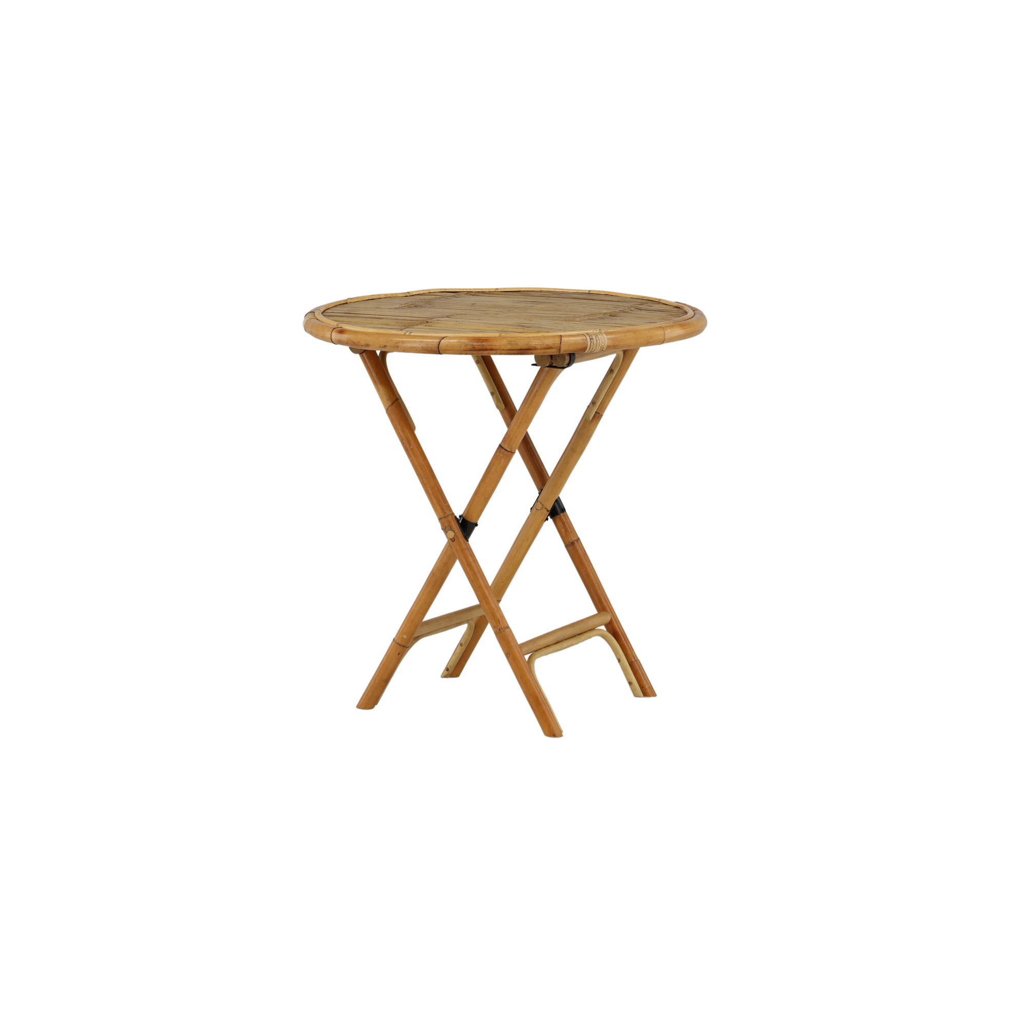 Trädgårdsbord Venture Home Cane, Cafébord Utomhus i Naturfärgad Rotting