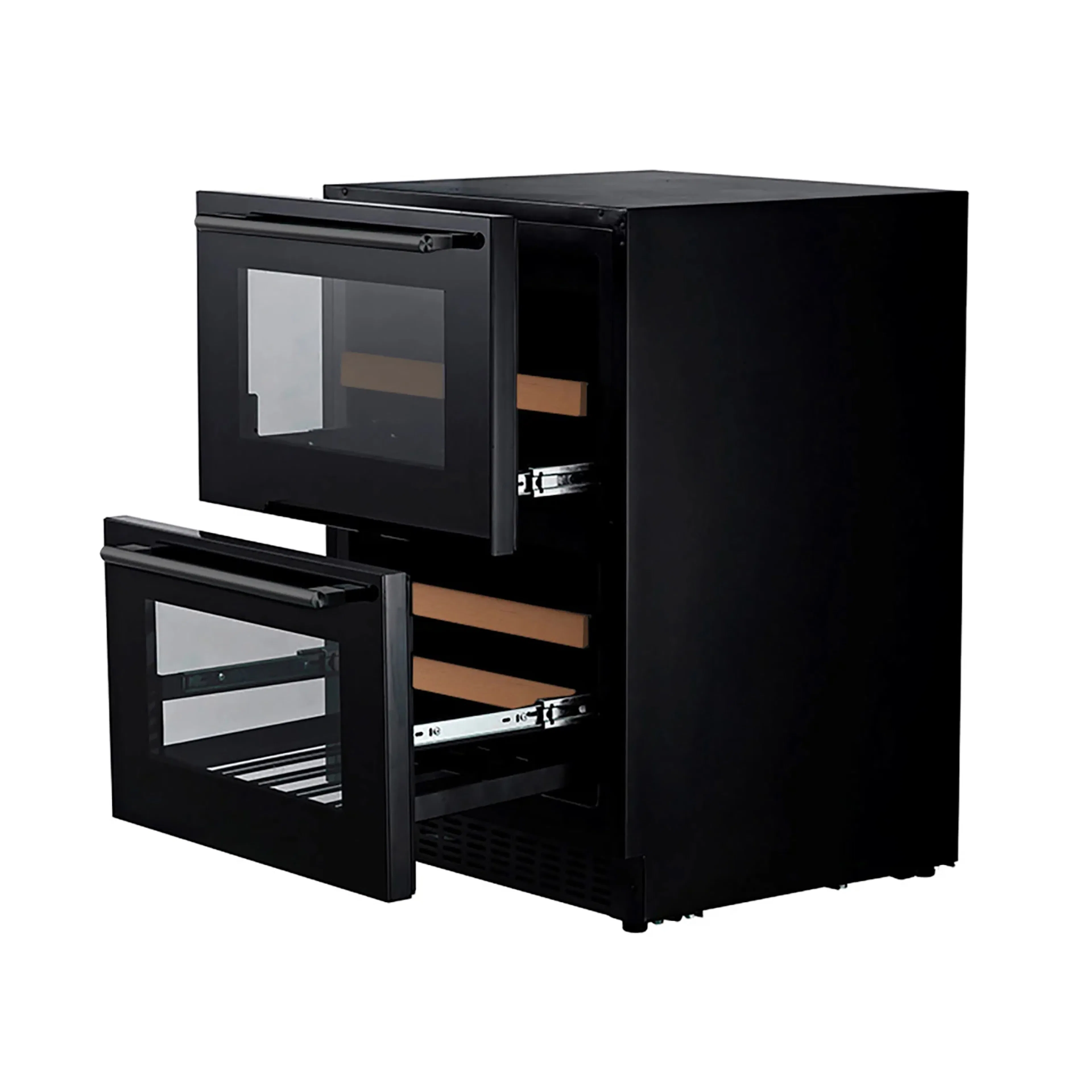Vinkyl mQuvée 60DD Fullglass Black - WCDD60FGB
