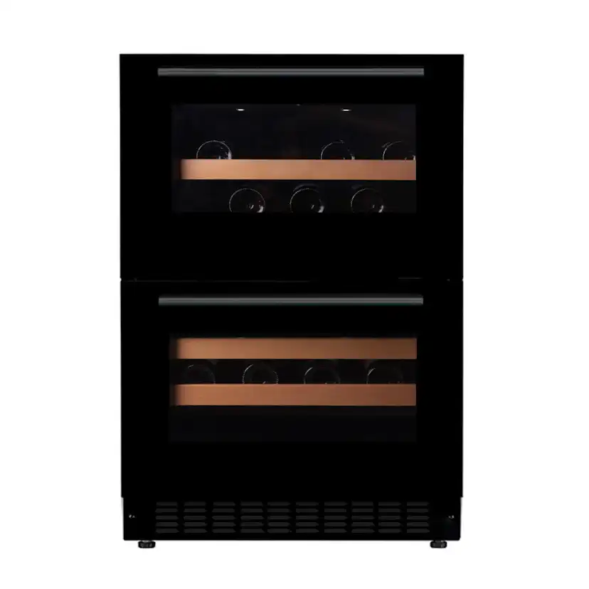 Vinkyl mQuvée 60DD Fullglass Black - WCDD60FGB