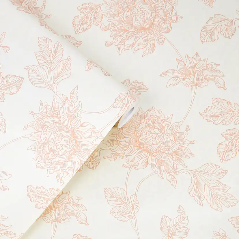 Tapet Laura Ashley Stratton Plaster Rosa 122763