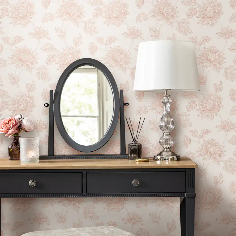 Tapet Laura Ashley Stratton Plaster Rosa 122763