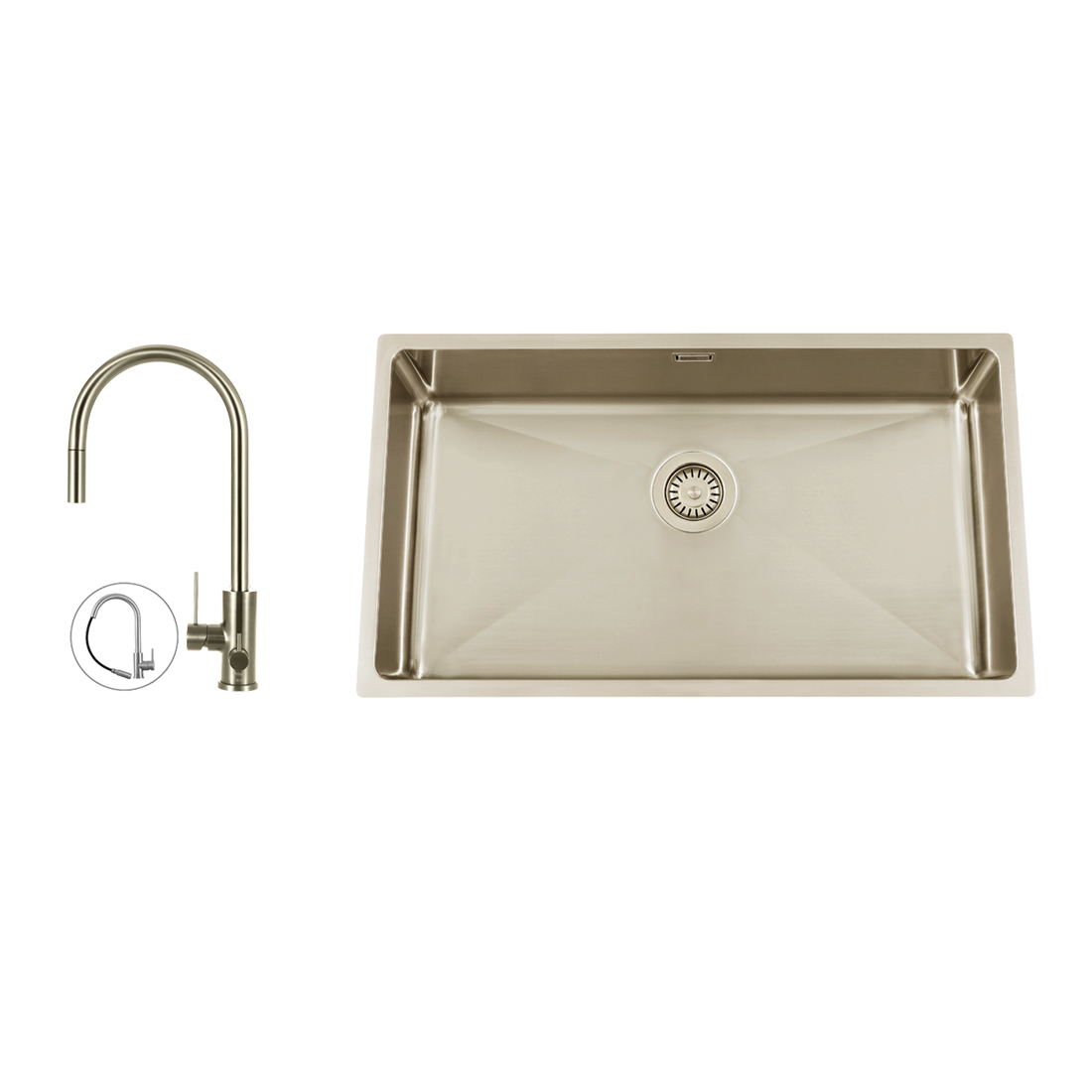 Diskho Nordic Tech Titan 730 X med Köksblandare Steel Accent D