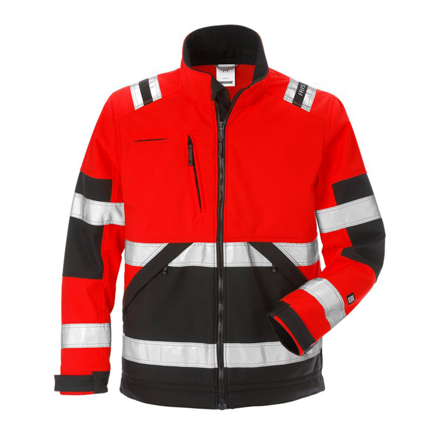 Varseljacka Fristads 4083 WYH Storlek: 2XL, Varselröd/Svart