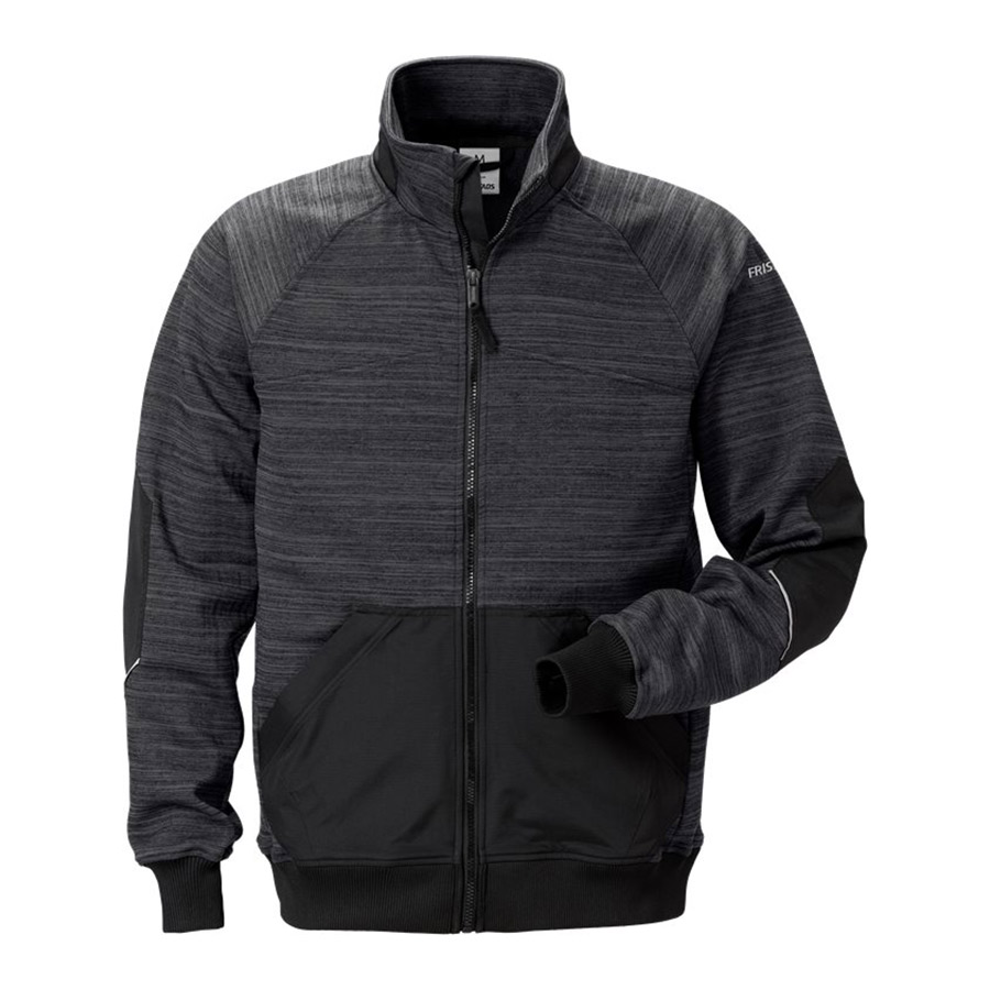 Sweatshirtjacka Fristads 7052 SMP Storlek: 3XL, Grå/Svart