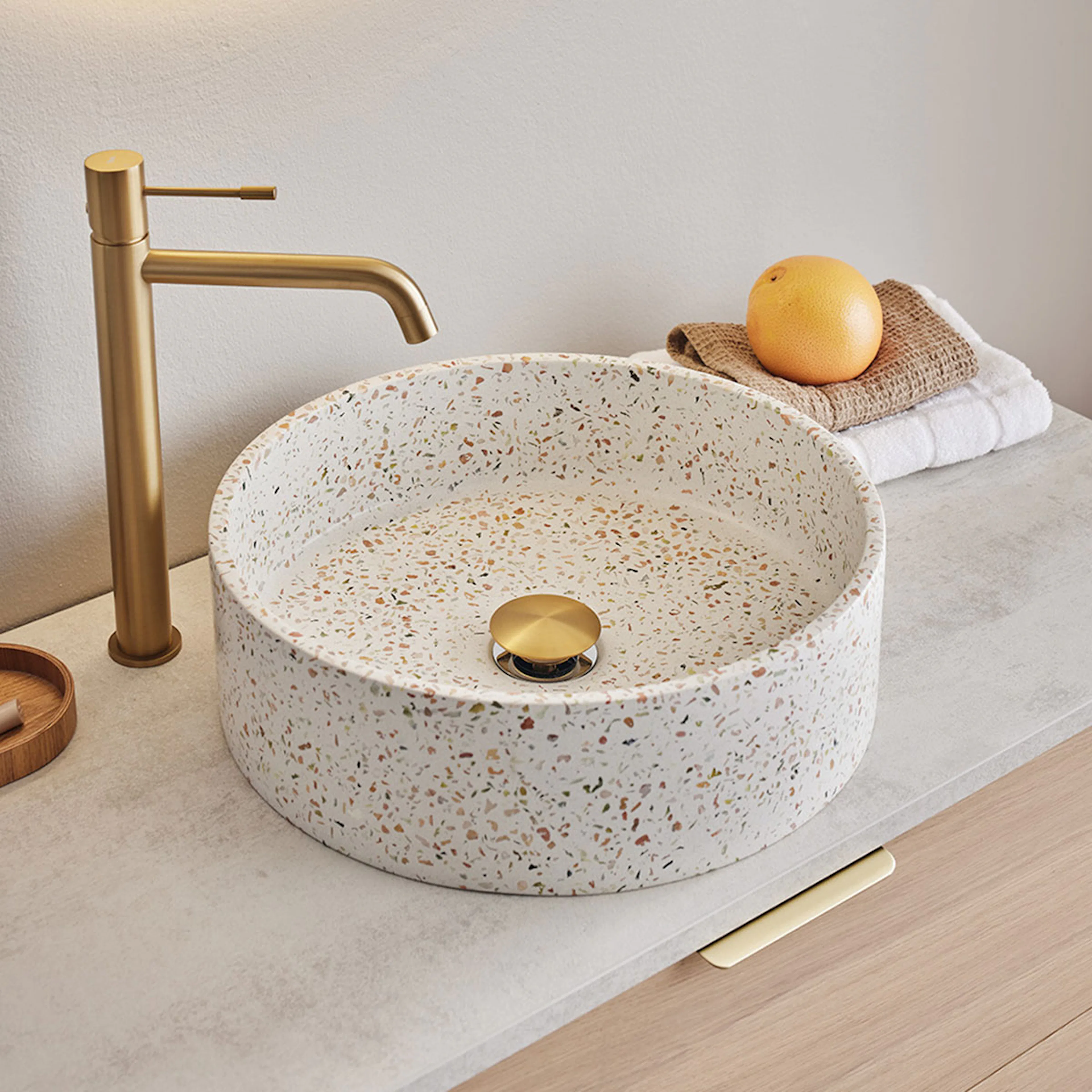 Tvättställ Hafa Circle Terrazzo