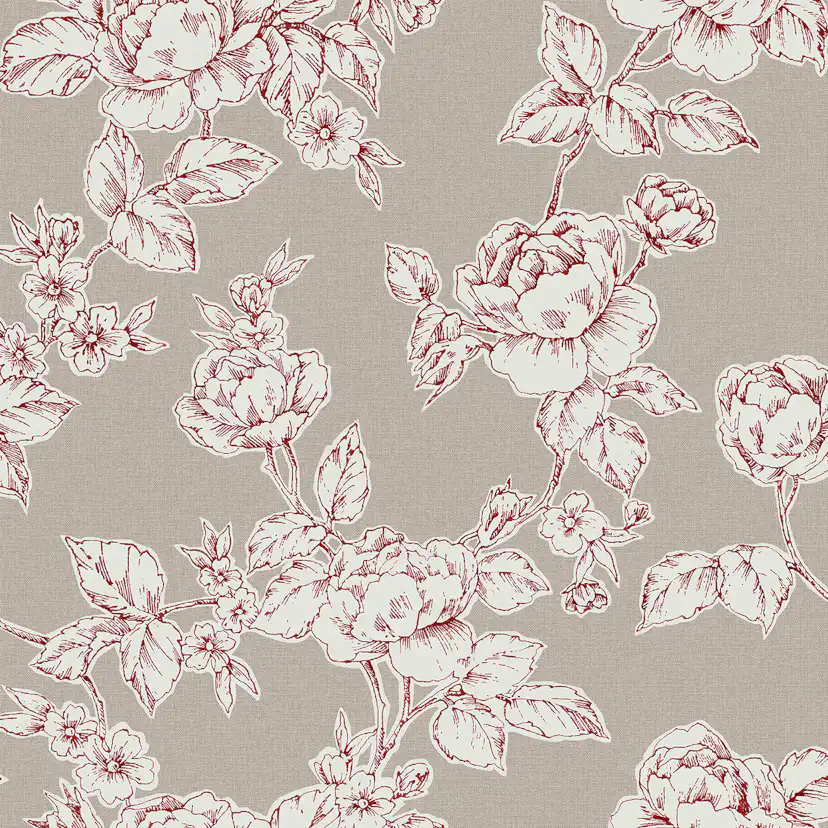 Tapet Laura Ashley Pollington Roses Grå