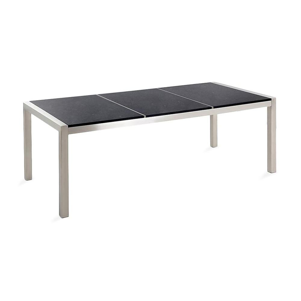 Utebord deNoord Grosseto 220 cm Svart Polerad