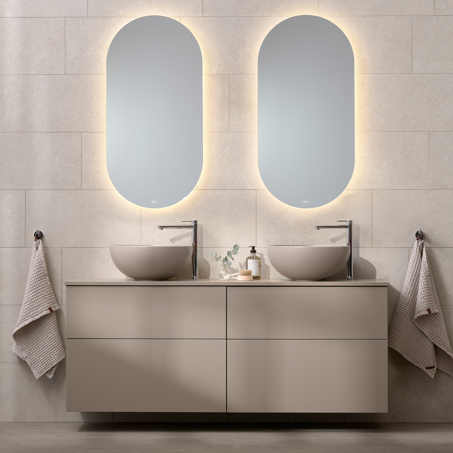 Fristående Tvättställ Miller Badrum Bowl Porslin