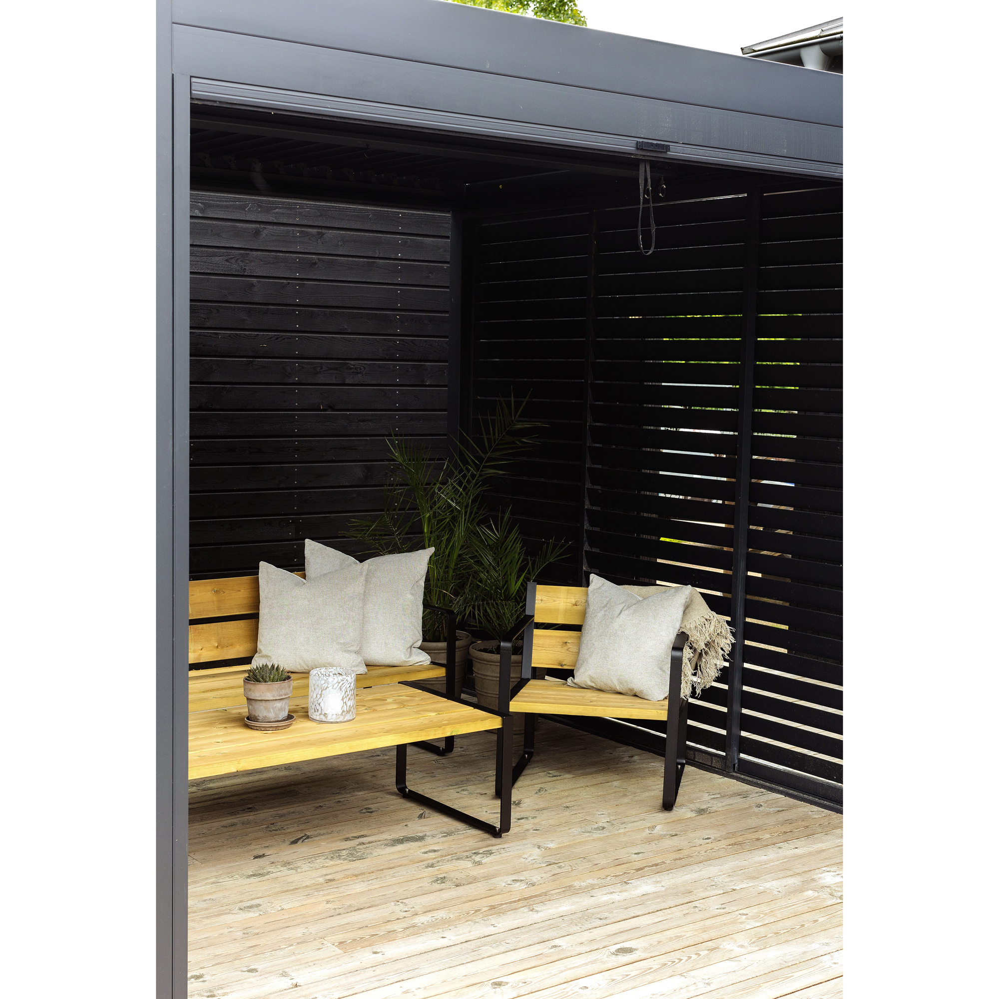 Fåtölj/Soffa Jabo Vansjön med 2st Gavlar Svart