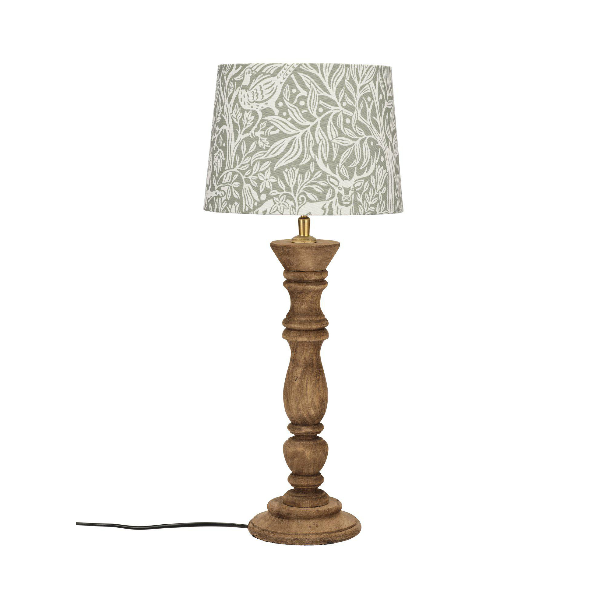 Bordsslampa PR Home Lodge Lampfot i Trä med Lampskärm