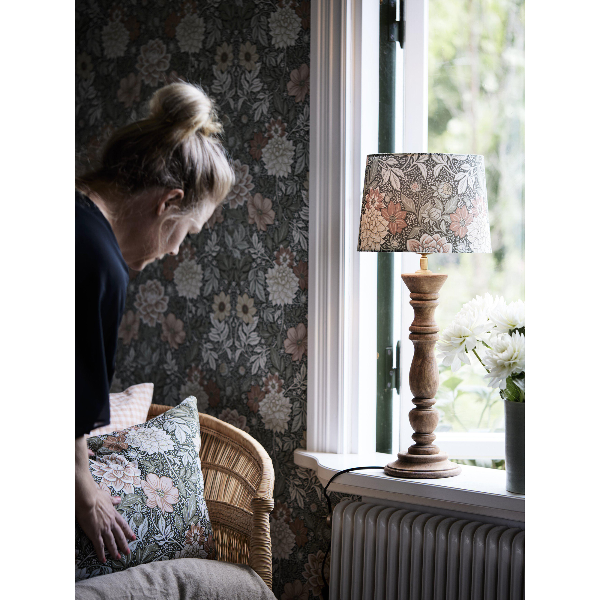 Bordsslampa PR Home Lodge Lampfot i Trä med Lampskärm