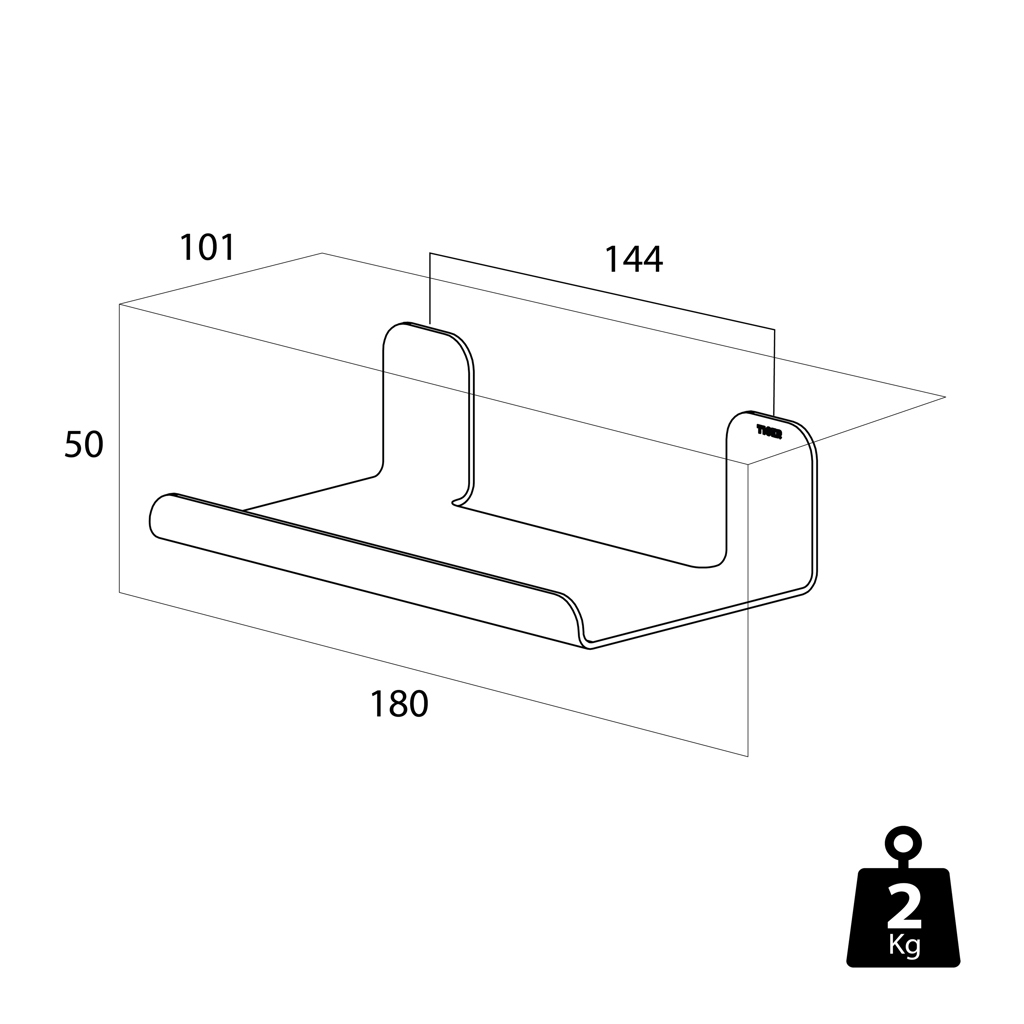 Badrumshylla Tiger Colar