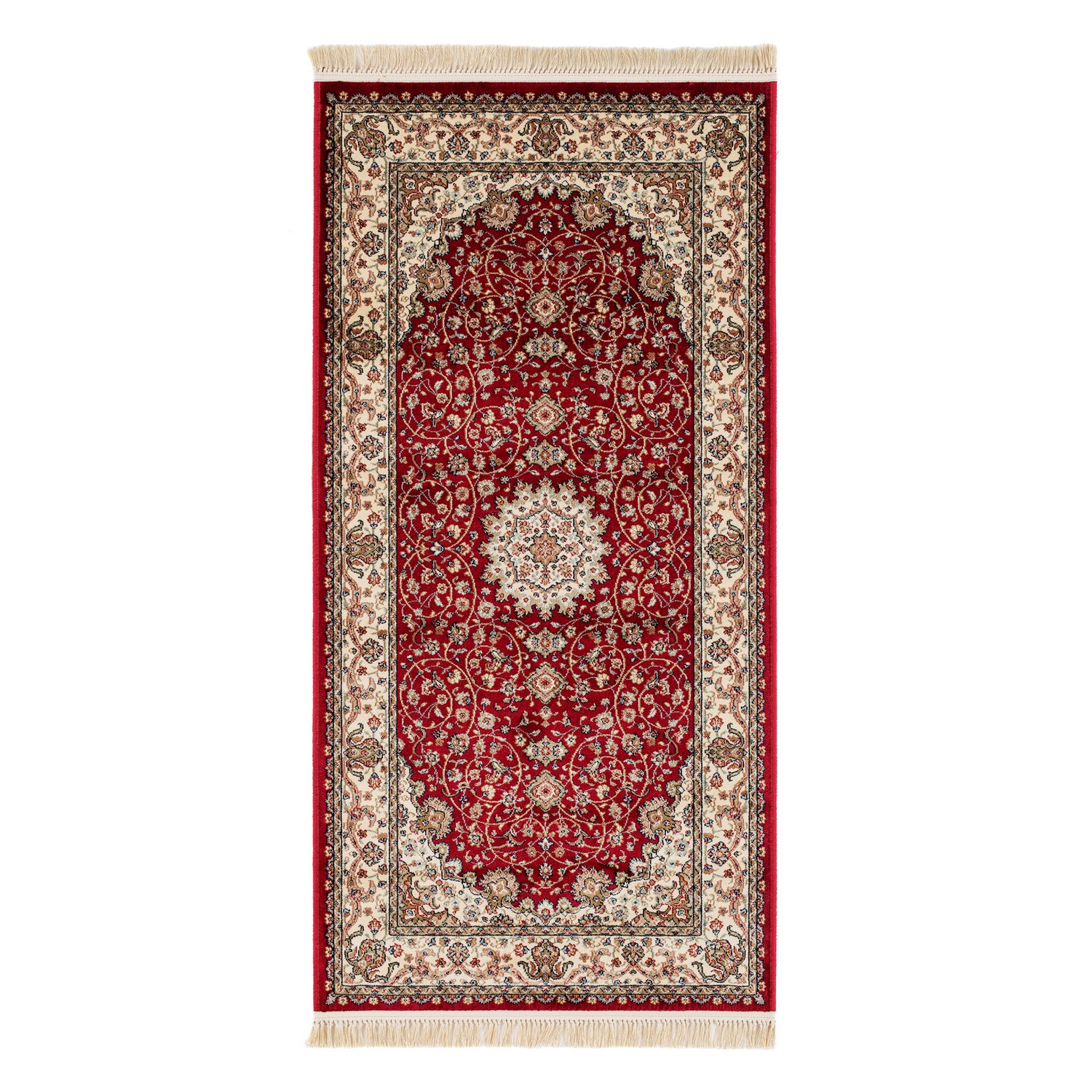 Persisk Matta KM Carpets Teheran Medallion Röd, 80x150 cm