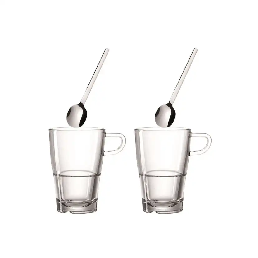 Kaffeset Leonardo Latte Macchiato 4 delar