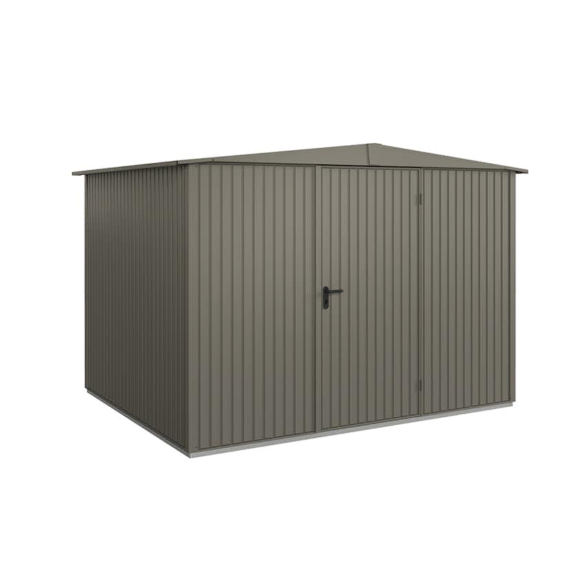 Redskapsbod Hörmann Sadeltak Classic 3236x2477 Kvartsgrå